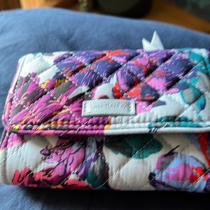 Vera Bradley cotton snap closure wallet